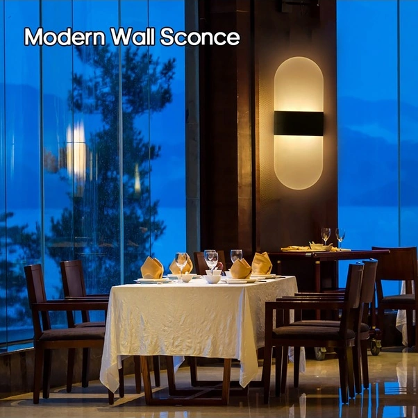 Fortunelane Modern Led Piyano Tuşu Duvar Lambası: Akrilik & Alüminyum, Siyah & Altın, Beyaz & Sıcak Beyaz Işık, 6w, 50.000 Saat Ö Diğer