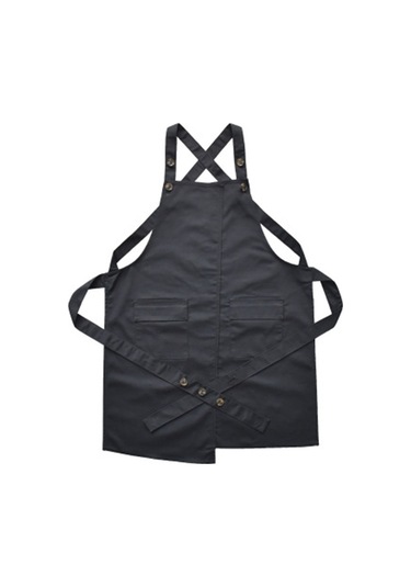 Stilist Önlük Ayarlanabilir Unisex Ayakkabıcı Üniformaları Cepler İle Kadın Güzellik Uzmanları İçin Sanat Önlük Önlükleri İş Kıyafetleri İçin-siyah