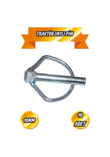 Traktör Pimi Yaylı Pim Römork Ek Pimi 10 Mm 10 Adet