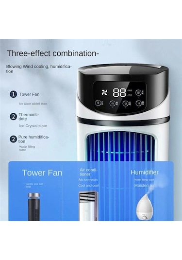 Taşınabilir Klima Ev Mini Hava Soğutucu Ofis Için Taşınabilir Klima 6 Vites Rüzgar Siyah Beyaz Tx5hz9 Renkli