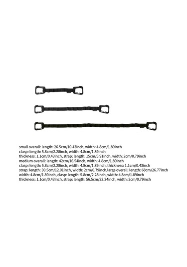 Dolıty 3x Seyahat Piknik Sırt Çantası İçin Tokalı Siyah Siyah