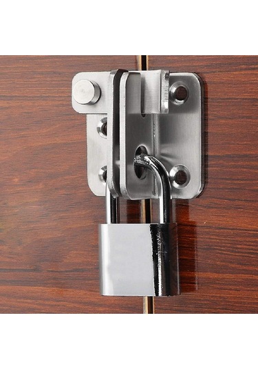 Hasp Kapı Kilidi Küçük Hırsızlık Önleyici Mandal, Paslanmaz Çelik Kilit Mandal Güvenlik Kapı Mandalları