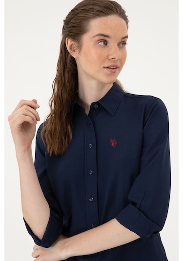 U.s. Polo Assn. Kadın Lacivert Gömlek Basic 50316711-vr033 Lacivert