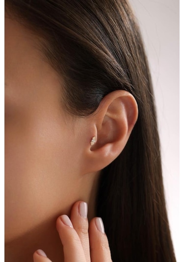 Tufanlar Kuyumculuk Altın Yaprak Piercing Altın