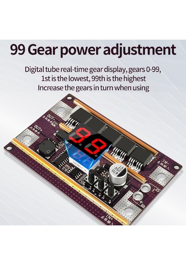 Mufunye Güç Ayarlı Mini Nokta Kaynak Cihazı - 0.1-0.3mm Nikel Levha, Silindirik Li-ion Ve Ni-mh Piller İçin Dijital Kontrol