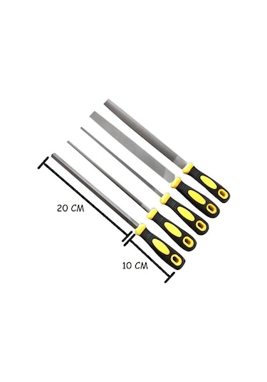 Depomega 5 Parça Profesyonel Büyük Boy Ahşap Oyma Eğe Törpü Seti 30 Cm