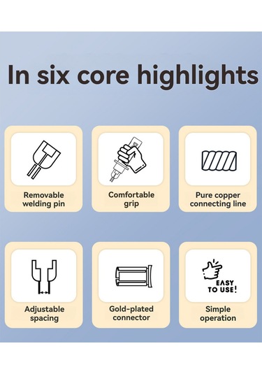 Aubyhe El Tipi Tetikli 18650 Batarya Nokta Kaynak Kalemi - 16mm² Bakır Tel + U Tipi Bağlantı, Hızlı Ve Verimli Kaynak İşlemleri