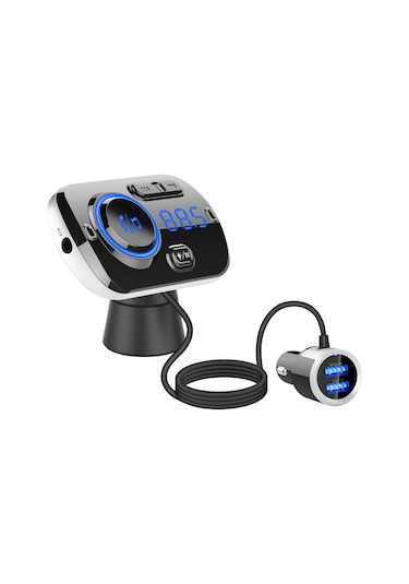 Springsun Araç Fm Transmitter Bc49: Bluetooth 5.0, Ses Kontrol, Q-c3.0 Hızlı Şarj, Stroboskop Işık, 12-24v Uyumlu