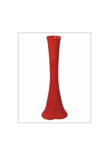 40 Cm Kırmızı Uzun Fil Ayağı Vazo
