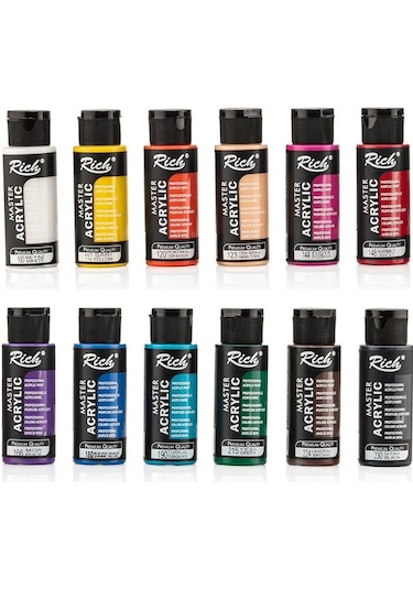 Rich Mastermix Akrilik Boya Seti 12 x 60 ML