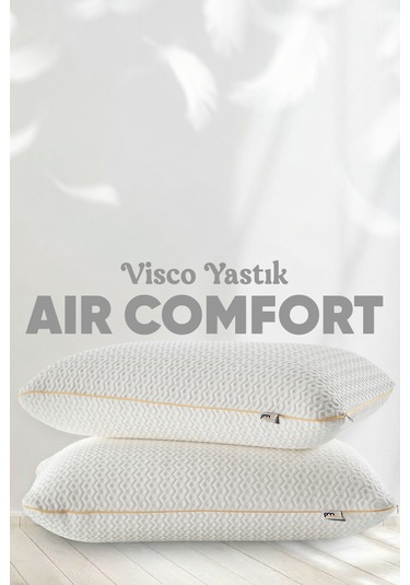 Visko Yastık - Ortopedik Uyku Yastığı - Tombul Düz Visco Yastık - Cilt Dostu Anti Uv Beyaz