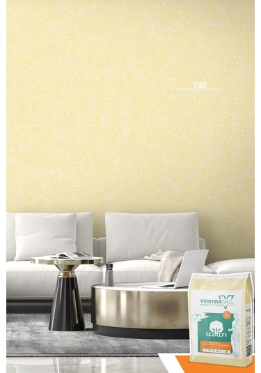 Ventrawall Isı Ve Ses Yalıtımlı Sarı Doğal Taşlı Boya Y05-5kg