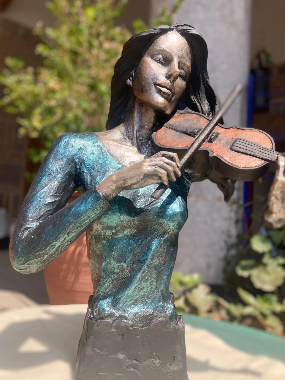 Kemancı Kız Müzik Dekorasyon Ürünü