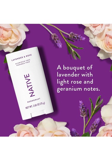 Native Lavender & Rose Alüminyumsuz Stick Deodorant 75gr