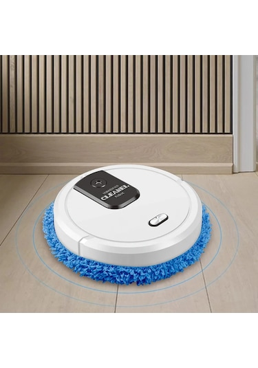 Yenı Usb Süpürme Robotlu Süpürge Paspas 3 In 1 Akıllı Kablosuz Sürükleme Style2-black Siyah