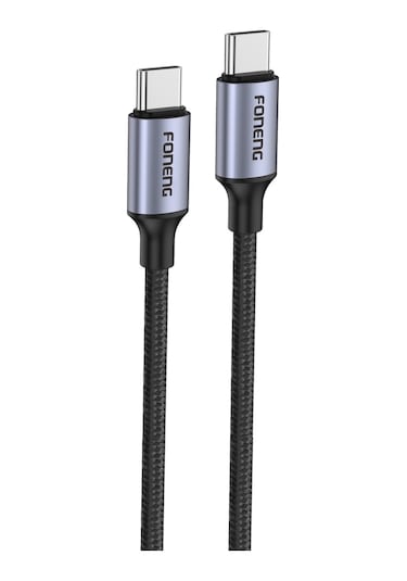 Foneng X95 60w Type-c To Type-c Örgü 1.2m Hızlı Data Ve Şarj Kablosu