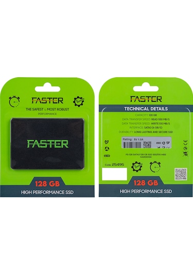 Faster FS-128 Sata3 128 GB 550/510 Mb/s Harddisk