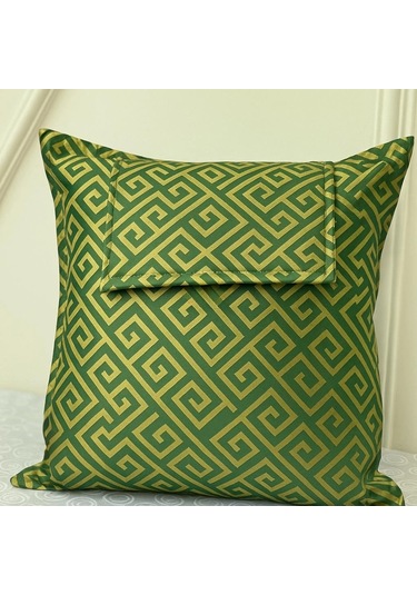 Nivemeshome Monet Zigzag Elyaf Dolgulu Kırlent Haki 45 X 45 Haki