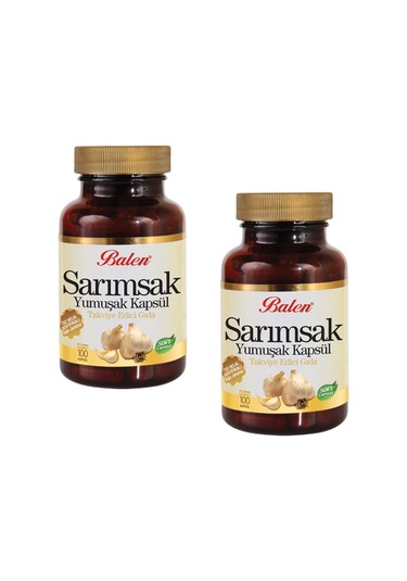 2 Adet - Balen Sarımsak Yağı Yumuşak Kapsül - 100 Kapsül X 450 MG