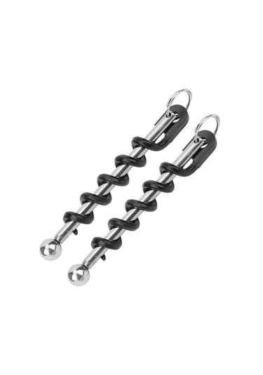 2 Adet Siyah Taşınabilir Paslanmaz Çelik Şarap Bira Şişe Açacağı Tirbuşon Mutfak Aksesuarları Diğer