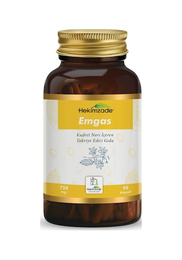Hekimzade Emgas Kudret Narı İçeren Takviye Edici Gıda 750mg 90 Kapsül