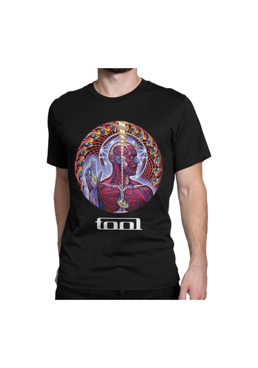 Snapbuy Erkek/kadın Heavy Metal Müzik Grafik Baskılı Pamuklu T-shirthaki Haki