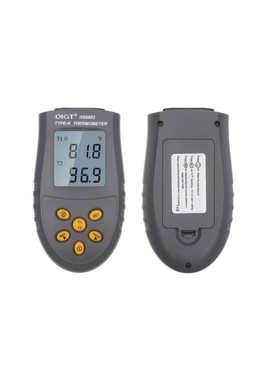 Ulzyvf Kompakt Taşınabilir Termometre, Çift Ekranlı, 3 Ölçüm Modu, Üçgen Dönüşümü