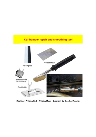 Honmex Plastik Araç Yıkama, Deri Çizik Giderici Ve Düzleştirici Mini Elektrik Ütü - 50w Güç, Avrupa Şarj, Tam Zımba Seti