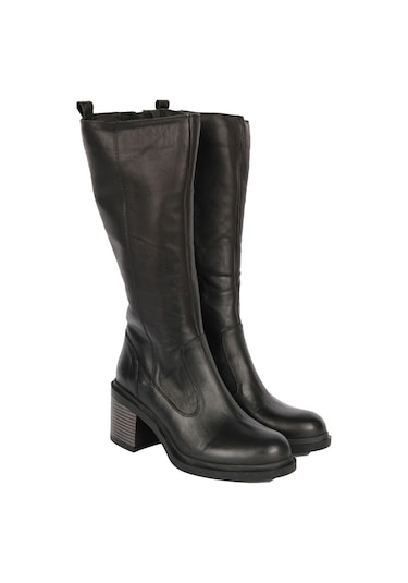 Mammamia D24kc-2035 - B Kadın Hakiki Deri Casual Çizme Siyah