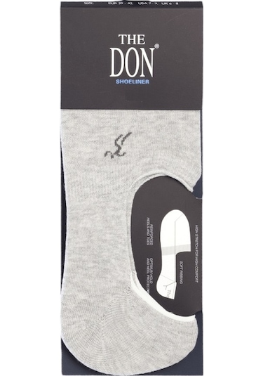 The Don Gri Renk Pamuk Çetik Erkek Çorap Gri