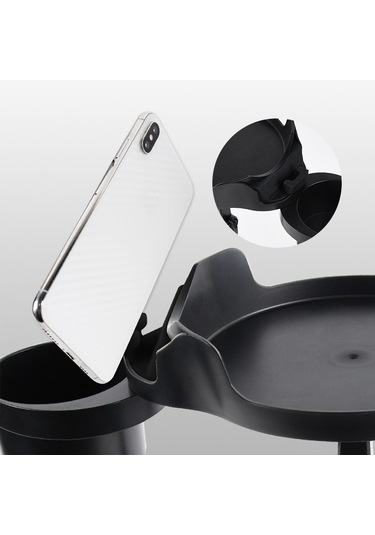 Cbtx Sc222 Çok Fonksiyonlu Uzun Kol Araba Bardak Tutucu Genişletici Döner Ayarlanabilir Tabanlı Yiyecek İçecek Tepsisi