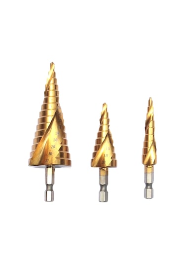 Hallow 4 MM İçin Spiral Yivli Adım Matkap Ucu Set 12 MM / 20MM