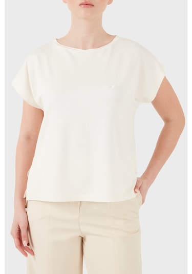 Emporio Armani Bayan T Shirt Ew002908 Af19032 U1054 Ekru Emporio Armani Bayan T Shirt Ew002908 Af19032 U1054 Ekru