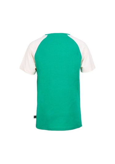 Brz Kids Reglan Kollu Baskılı Erkek Çocuk Kısa Kollu T-Shirt Yeşil