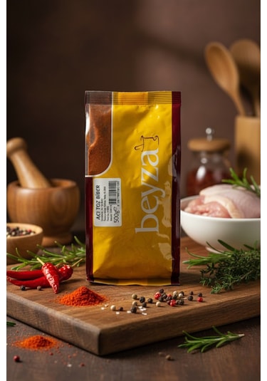 Beyza Acı Toz Biber 500 Gr Yoğun Acılı Ve Doğal Aroma