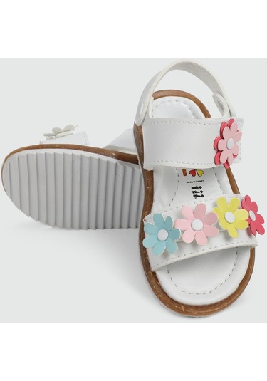 Wendy K-62 Kız Çocuk Günlük Sandalet Beyaz