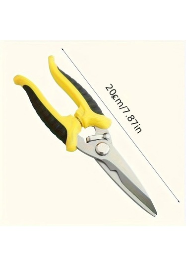 Dashanshop 1 Adet Elektrikli Sac Makası, Çok Amaçlı Kılavuz Bıçak, Kablo Kesme Aleti, 4 Parça Kırmızı+sarı Ve Siyah+sarı Set