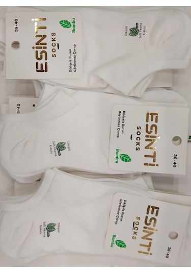 Esinti Kadın Bambu Snecker Çorap 6 Adet 001
