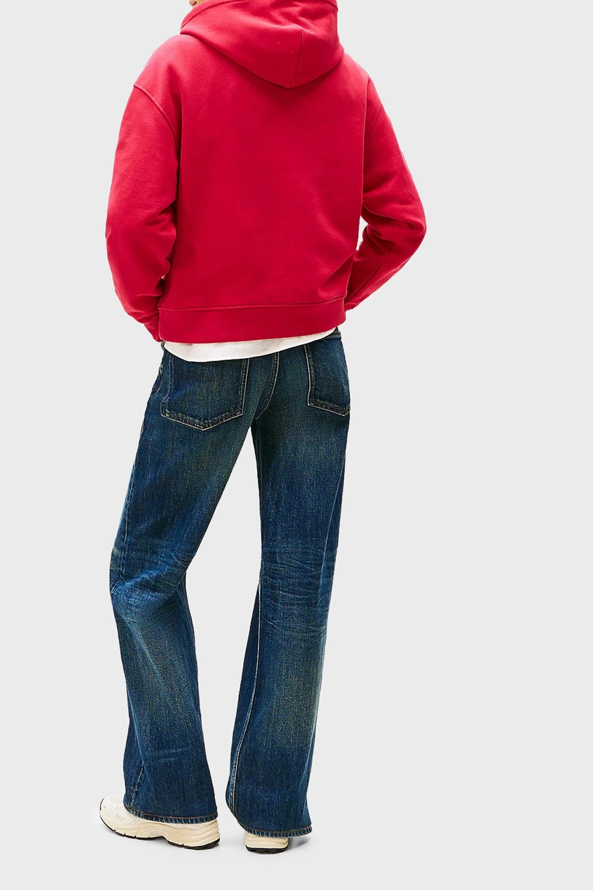 Tommy Jeans Bayan Sweat Dw0dw19414 Xjp Kırmızı Kırmızı