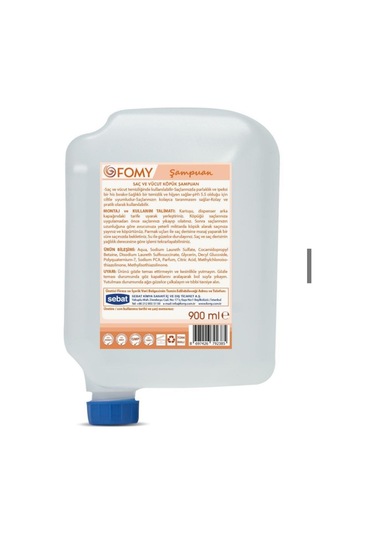 Fomy Saç ve Vücut Şampuanı 9 x 900 ML + Dispenser