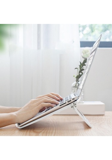 Homyl Katlanabilir Dizüstü Bilgisayar Standı Ofis Ev Beyaz