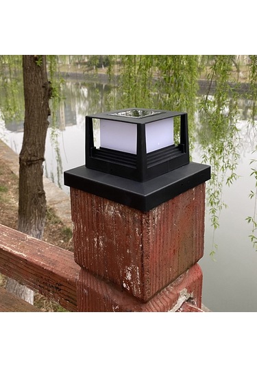 Reedark Solar Enerjiyle Çift Renkli Aydınlatma, 6-12 Saat Süreli Isılamalı Dış Mekan Bahçe Çit Lambası Beyaz