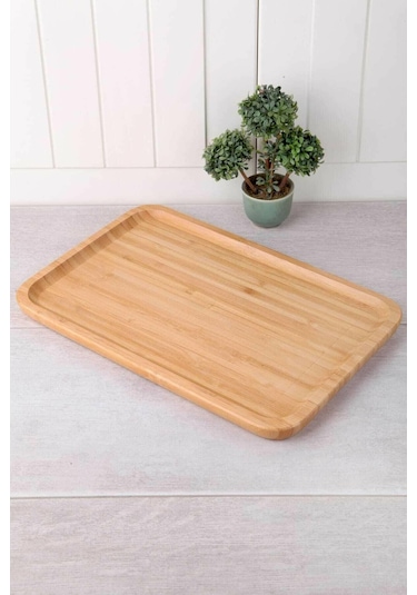 Balsa Bambu Sunum Tabağı 30X20