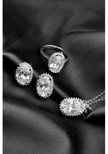 Sky Dıamond Gümüş Takı Seti (516767343)