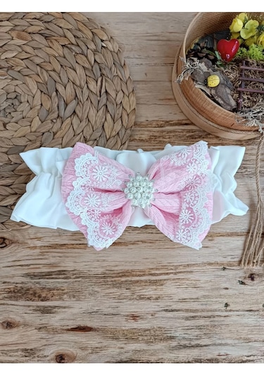 Yenidoğan Teri Cotton Taç Nakışlı Prizma Taş Kundak Bebek Battaniyesi Pembe Renkli Çok Renkli