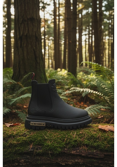 Harley Davidson Mourir Siyah Baskılı Deri Kadın Bot Postal Ayakkabı Siyah-Baskılı-Deri