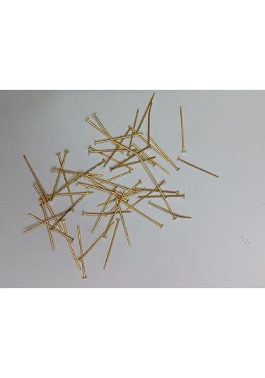 Nikel Kaplama Düz Takı Çivisi Sarı 1kg 26mm