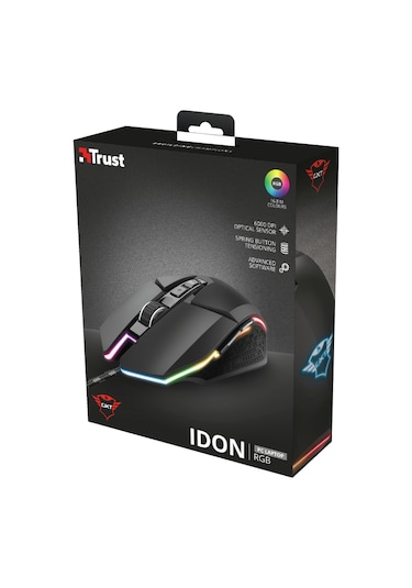 Trust 23645 GXT 950 Idon Kablolu RGB Optik Oyuncu Mouse