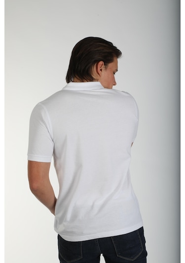 Lee Cooper Twıns 1 Erkek Pike Polo Yaka T-Shırt Beyaz-17939-Beyaz