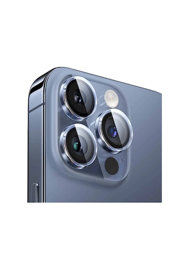 Baseus iPhone Uyumlu 15 Pro/15 Pro Max İçin Corning Serisi Hd Cam Kamera Koruyucu- 5775